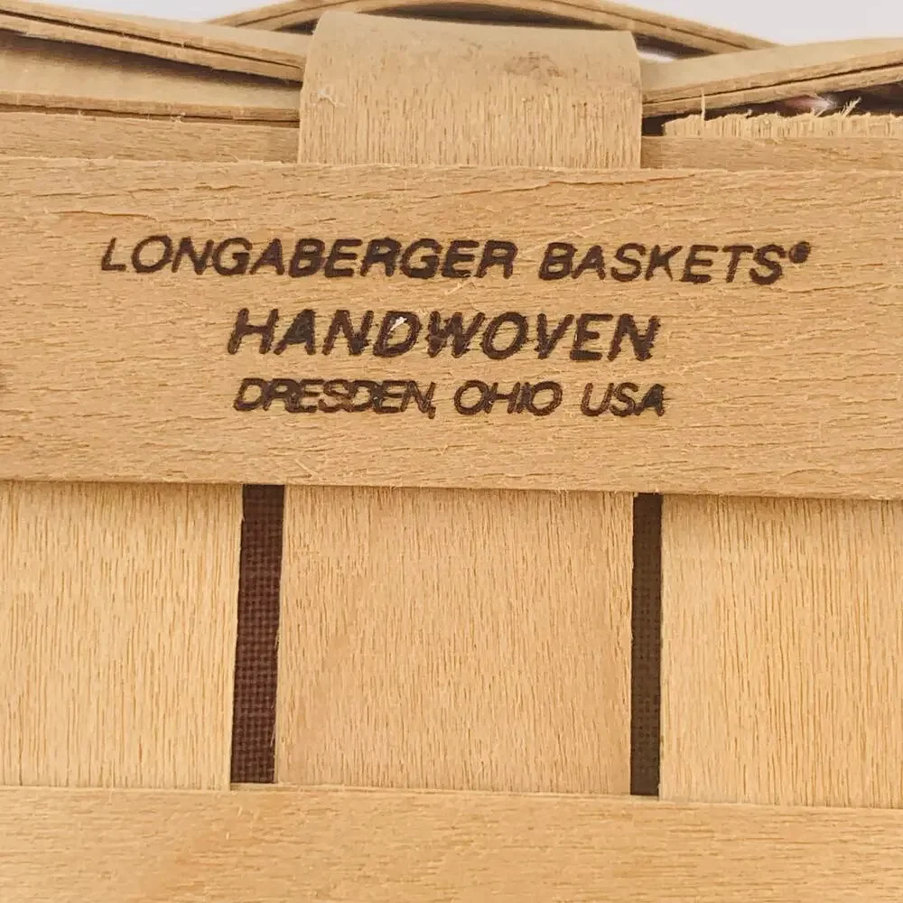 Longaberger Utensil Basket Liner Small Square Protector Tall Sectioned Divider